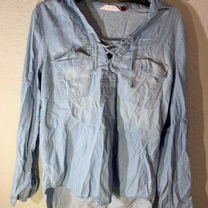 So brand Denim long sleeve blouse